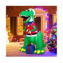 182Cm Inflatable Christmas Dinosaur With Gift For Indoor Outdoor