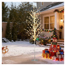 186 Cm Lighted Birch Tree Tree With 200 Warm White Led Lights For Porch