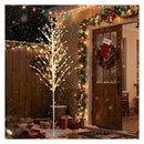 186 Cm Lighted Birch Tree Tree With 200 Warm White Led Lights For Porch