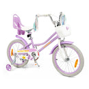18 Inch Kids Bike For Kids 4 To 8 Years Old Training Bicycle Purple