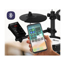 18S Electronic Drum Kit Quiet Mesh Pads 8 Dual Trigger Snare Bluetooth
