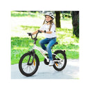 White Kids Bike Adjustable With Removable Training Wheels