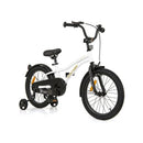 White Kids Bike Adjustable With Removable Training Wheels