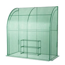 199 X 98 X 215Cm Mini Lean To Walk In Greenhouse With Flower Rack