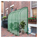 199 X 98 X 215Cm Mini Lean To Walk In Greenhouse With Flower Rack