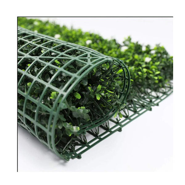 1M X 1M Luxury Flowering Artificial Buxus Hedge Panel Uv Resistant