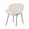 1Pc Armchair Dining Chair Accent Chairs Tub Sherpa Beige