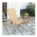 1 Pc Portable Folding Camping Chair With 2 Level Adjustable Backrest