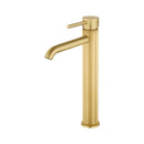 Brass Tall Round Basin Mixer Tap Bench Top Vanity