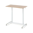 C Shaped Sit Stand Desk With Adjustable Height And Metal Frame
