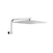 400Mm Shower Head Stainless Steel Square Chrome Gooseneck Shower Arm