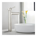 Stainless Steel Countertop Bathroom Basin Mixer Tall Vanity Faucet