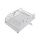 2 Tier Foldable Kitchen Dish Rack Drain Rack With Drainer Tray