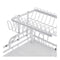 2 Tiers Foldable Kitchen Dish Rack Drain Rack Cup Bowl Plates