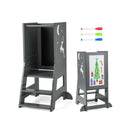 2 In 1 Baby Standing Tower With 3 Water Based Pens And Footstep