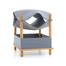 2 Tier Wooden Cat House With Condo And Removable Clothes