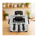 2000W Stainless Steel Electric Deep Fryer 5L With Triple Baskets