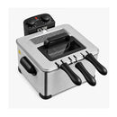 2000W Stainless Steel Electric Deep Fryer 5L With Triple Baskets