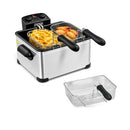 2000W Stainless Steel Electric Deep Fryer 5L With Triple Baskets