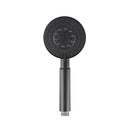 200Mm Rain Shower Head Set Round 5 Modes Handheld Head Top Inlet Black