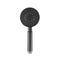 200Mm Rain Shower Head Set Round 5 Modes Handheld Head Top Inlet Black