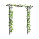 207 Cm Flat Top Garden Arch With Trellises For Climbing Plants