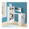 120Cm Computer Desk With Bookcase Home Office Workstation