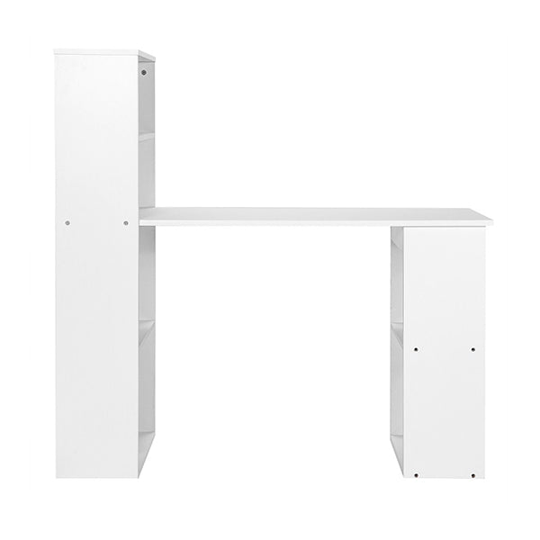 120Cm Computer Desk With Bookcase Home Office Workstation
