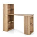 120Cm Computer Desk With Bookcase Home Office Workstation