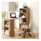 120Cm Computer Desk With Bookcase Home Office Workstation