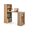 120Cm Computer Desk With Bookcase Home Office Workstation