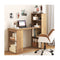 120Cm Computer Desk With Bookcase Home Office Workstation