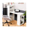 120Cm Computer Desk With Bookcase Home Office Workstation