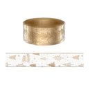 20M Christmas Ribbon Roll Bow Printed Xmas Tree Decor Gift Gold