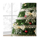 20M Christmas Ribbon Roll Bow Printed Xmas Tree Decor Gift Gold