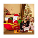 210Cm Long Christmas Inflatables With Navigation Light For Yard