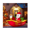 210Cm Long Christmas Inflatables With Navigation Light For Yard