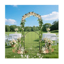 214 Cm Tall Garden Arch With Gate Climbing Trellises