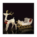 215 Led Christmas Lights Reindeer Sleigh Decorations