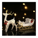 215 Led Christmas Lights Reindeer Sleigh Decorations