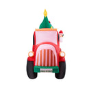 220Cm Christmas Inflatable Santa Truck With Led Lights