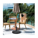 22Kg Round Patio Umbrella Base With Waterproof And Sunlight Resistance