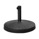 22Kg Round Patio Umbrella Base With Waterproof And Sunlight Resistance