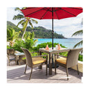 22Kg Round Patio Umbrella Base With Waterproof And Sunlight Resistance
