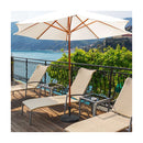 22Kg Round Patio Umbrella Base With Waterproof And Sunlight Resistance