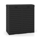 235 L Outdoor Trash Can Waterproof Double Bucket With Drip Tray