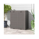 235 L Outdoor Trash Can Waterproof Double Bucket With Drip Tray
