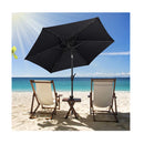 23Cm Solar Powered Patio Umbrella With Led Lights