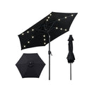 23Cm Solar Powered Patio Umbrella With Led Lights