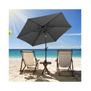 23Cm Solar Powered Patio Umbrella With Led Lights